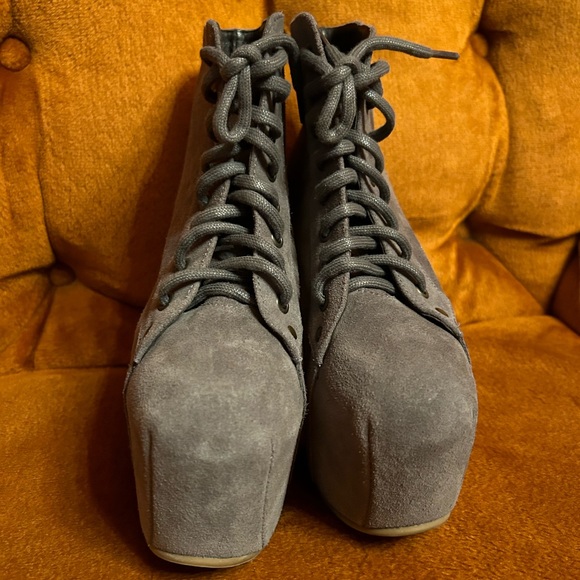 Jeffrey Campbell platform heels ankle bootie size 38 - Picture 4 of 13